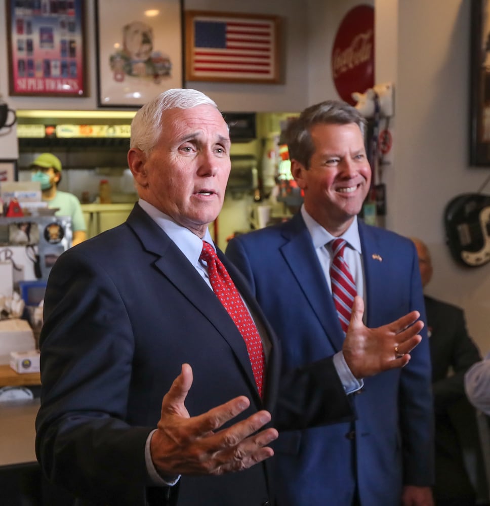 PHOTOS: Pence visits Georgia, praises state’s pandemic response