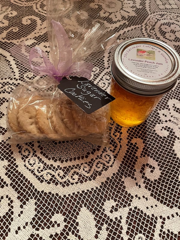 Lavender jam and shortbread. Courtesy of the Lavender Cottage & Garden