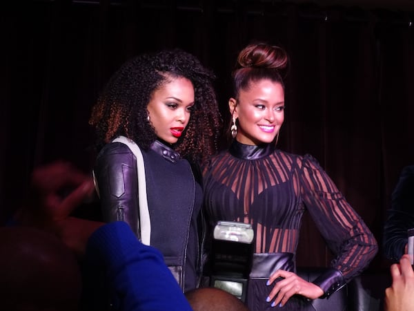 Former "Real Housewives of Atlanta" participants Demetria McKinney and Claudia Jordan. CREDIT: Rodney Ho/ rho@ajc.com