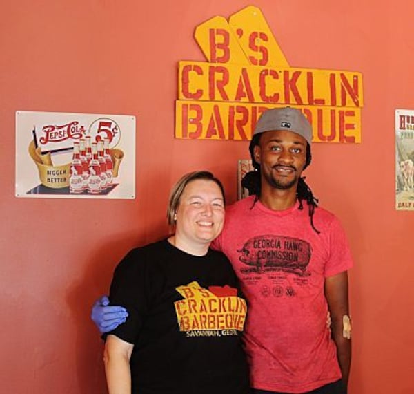 Nikki and Bryan Furman, owners of B's BBQ