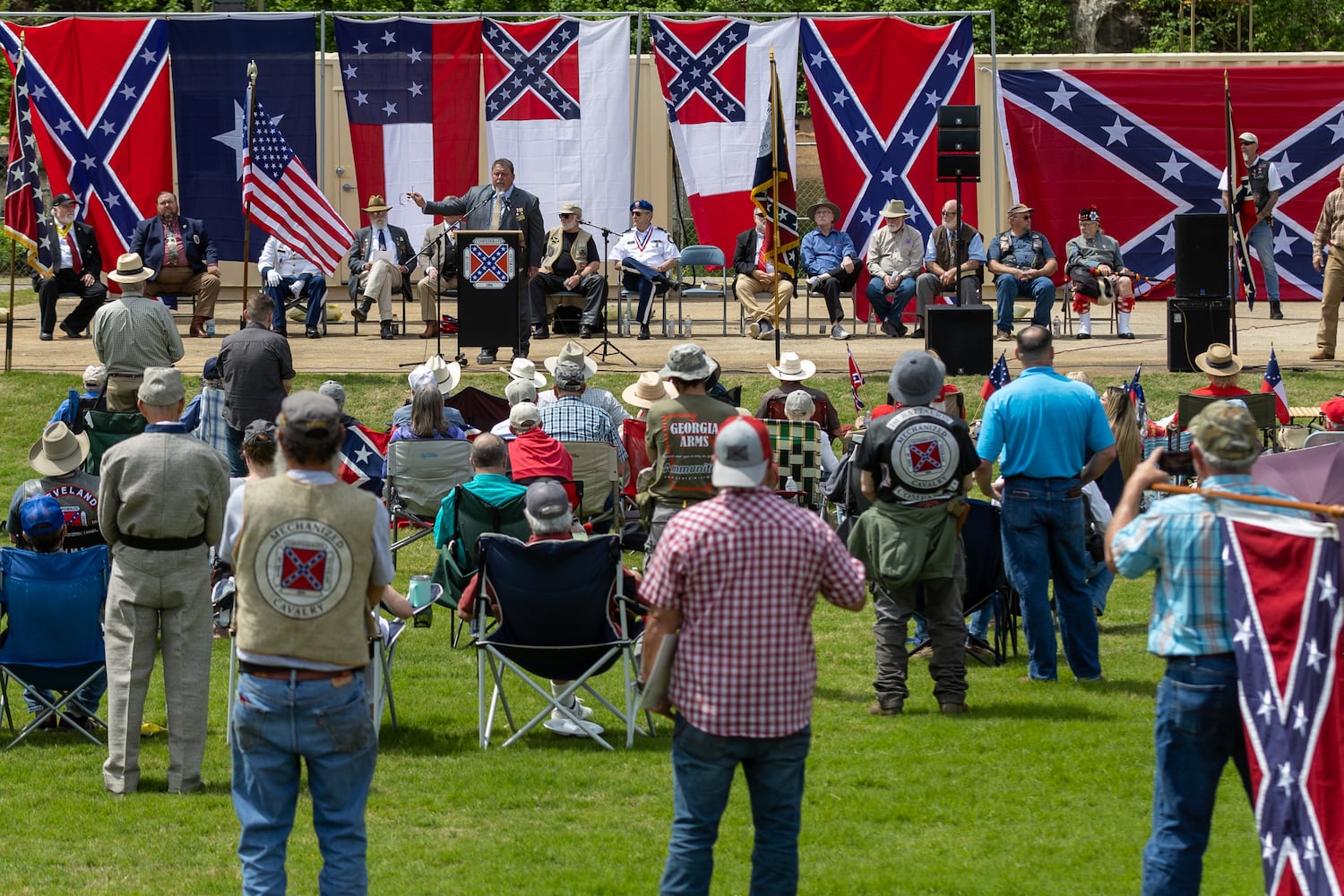 Confederate Memorial Day at Stone Mountain Park.
