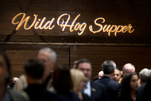 The Wild Hog Supper is an annual dinner for Georgia lawmakers held ahead of the beginning of the legislative session. (File photo)