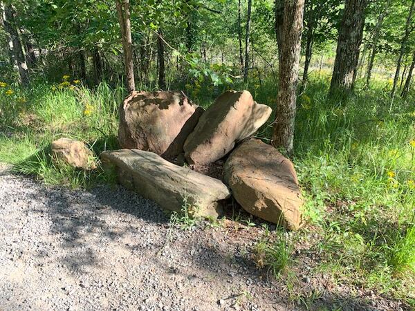 Joan Coppolino submitted a photo she called "Rock Sofa" from the Kennesaw Mountain Trail taken on Mother’s Day 2020.