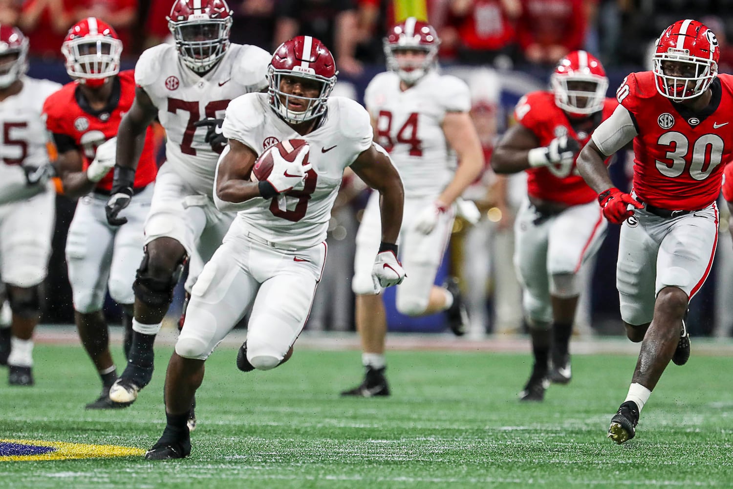 Photos: Bulldogs battle Alabama in SEC Championship game