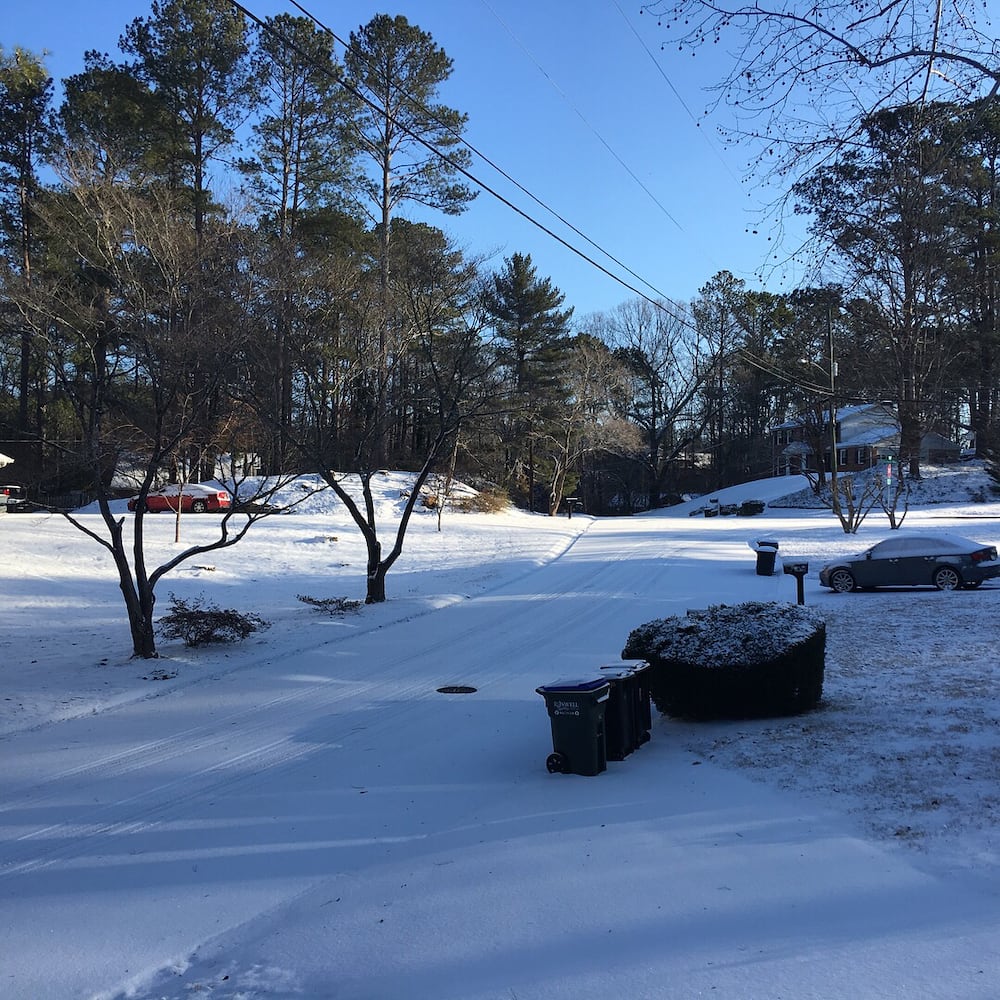 Photos: Frigid cold and snow move in to metro Atlanta