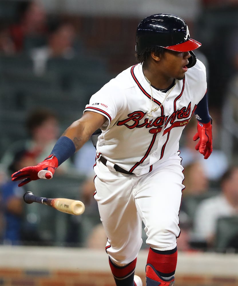 Photos: Julio Teheran gives up 3 homers in loss to Padres