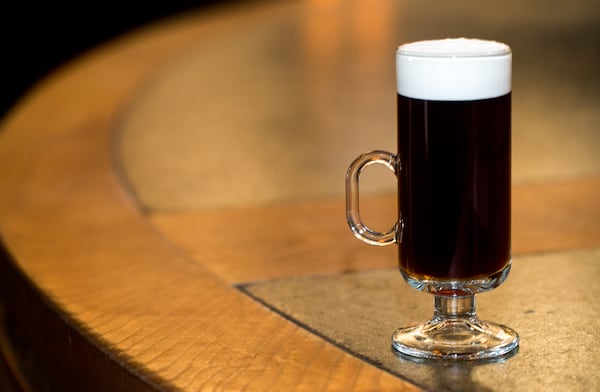 The Brick Store Pub in Decatur Square always offers an off-menu Irish coffee by request, normally the creamy whisky drink is only on the menu on St. Patrick's Day.  They also have a grown-up grilled cheese.  (Jenni Girtman / Atlanta Event Photography)