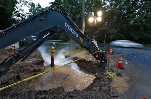 In July 2015 in DeKalb County, a contractor hit a fire hydrant, causing a 48-inch main at the intersection of Henderson Mill and Evans roads to burst. Tens of thousands of residents were affected. 