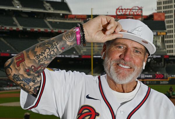 Steve Disney has been a devoted Braves fan since he was a kid. (Hyosub Shin / Hyosub.Shin@ajc.com)