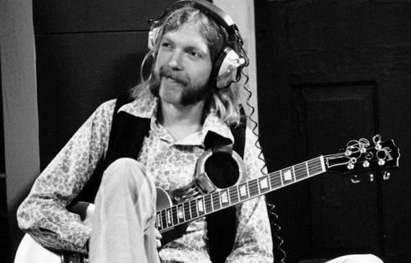 Duane Allman, guitarist in the Allman Brothers Band, was killed in a motorcycle accident on Oct. 29, 1971, in Macon. He was 24 years old. (Courtesy of Michael Ochs)