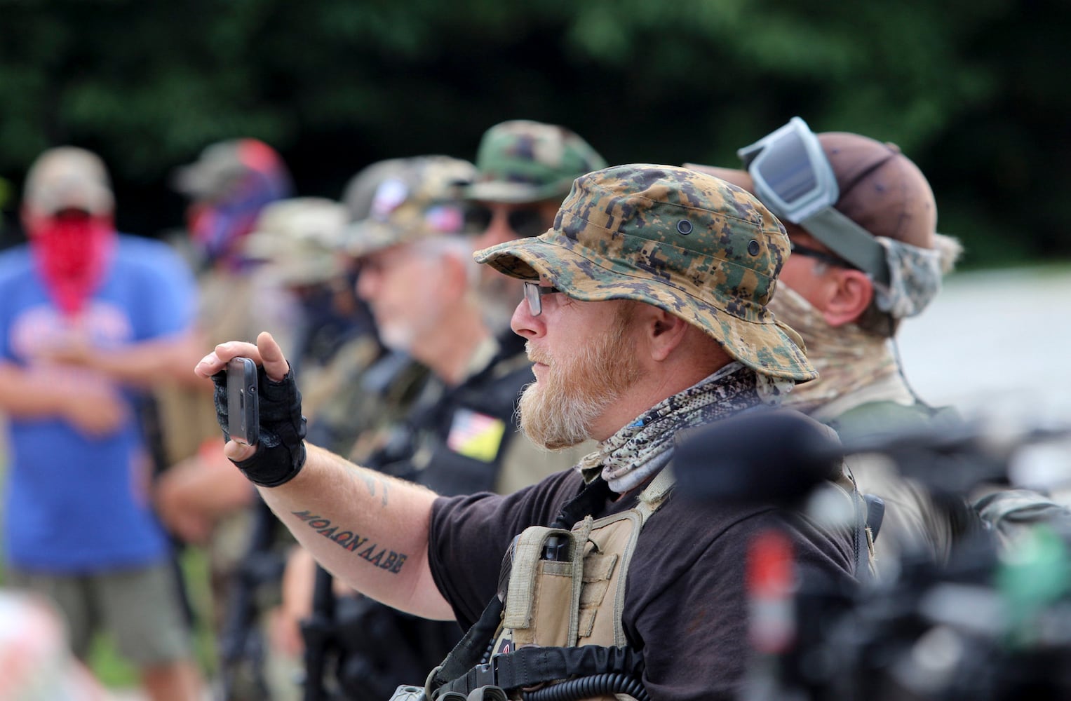 Stone mountain protest