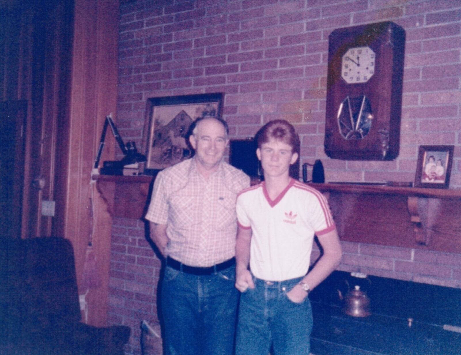 Mart (from right) says he and his father, Charlie Clamp, are a lot alike. In their youth, they both resisted joining the family business but ultimately found their way back. Contributed