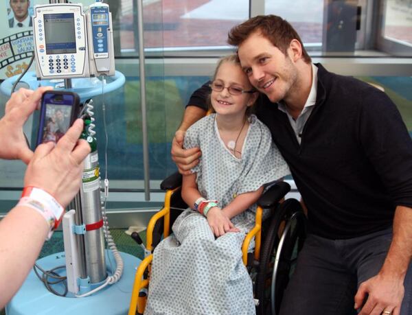 "We'll remember Chris Pratt's visit for millions of years!" Children's Healthcare of Atlanta posted with this great photo. "The 'Jurassic World' star stopped by to brighten the day for patients and staff." Photo: Courtesy of Children's Healthcare of Atlanta