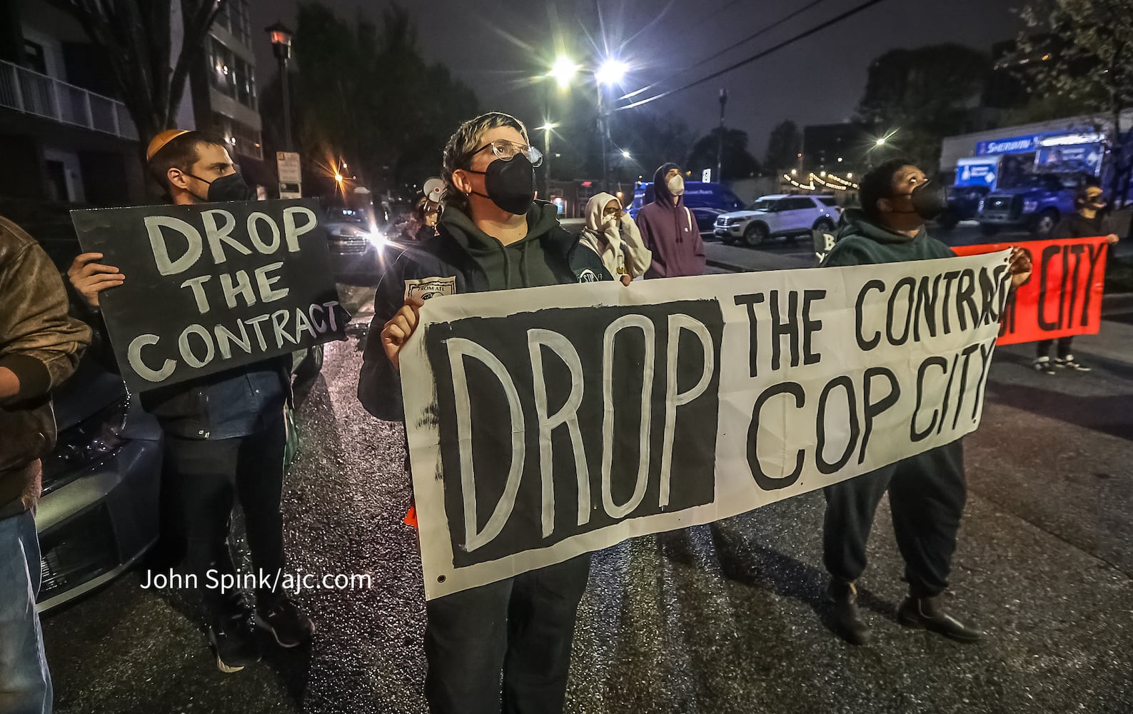 Training center protest