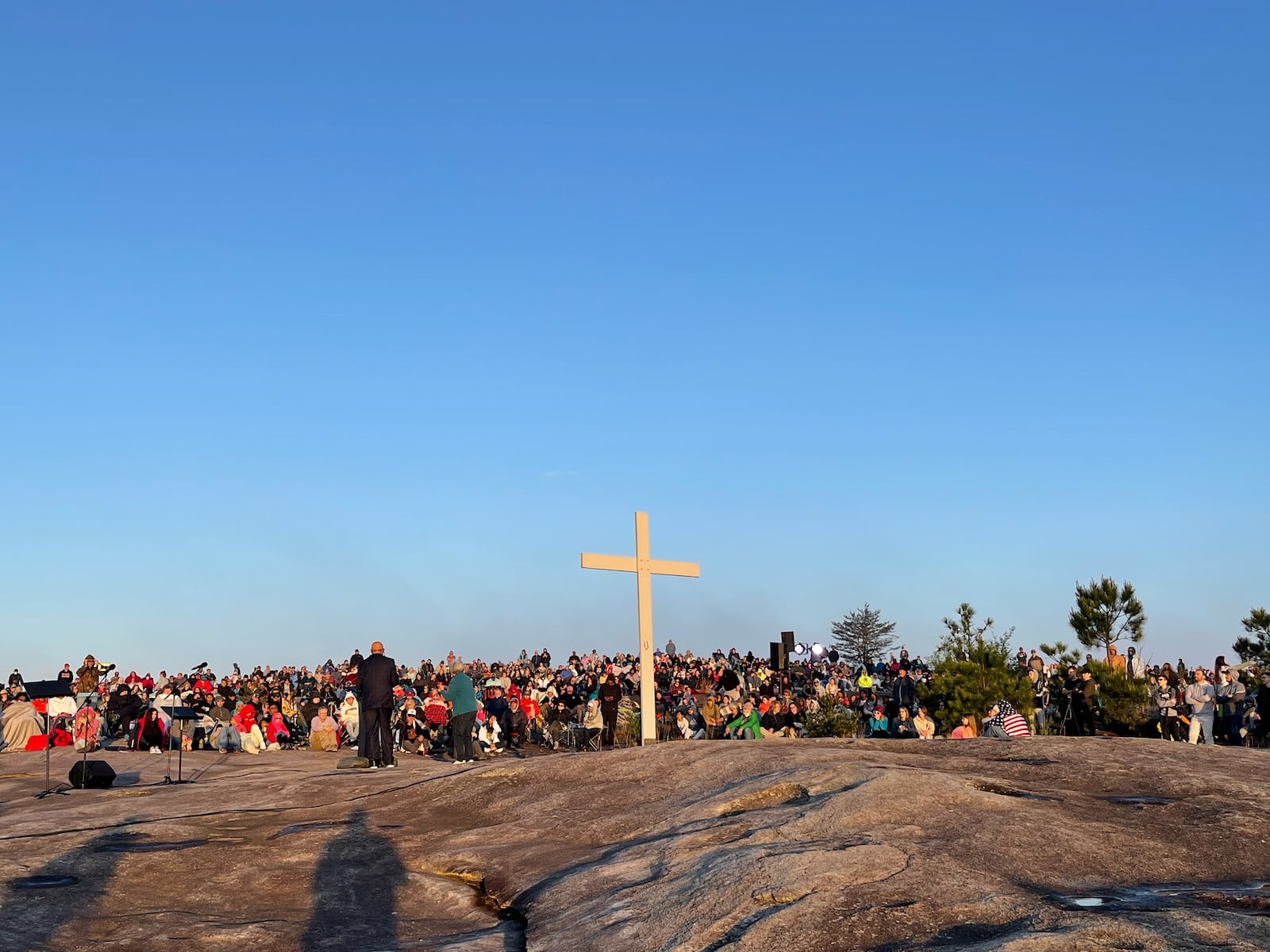 The annual non-denominational Easter sunrise service will be open to everyone at the top of Stone Mountain Park.
(Courtesy of Stone Mountain Park)