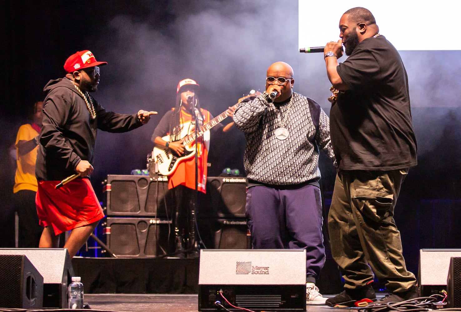 Goodie Mob with CeeLo Green  joined Atlanta rap icon Big Boi as he played the final show of the "Big Night Out" concert series at Centennial Olympic Park on Oct. 25, 2020.