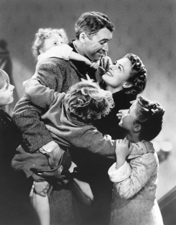 The Bailey family in the 1946 film "It's a Wonderful Life," which celebrates its 75th anniversary in 2021. PARAMOUNT