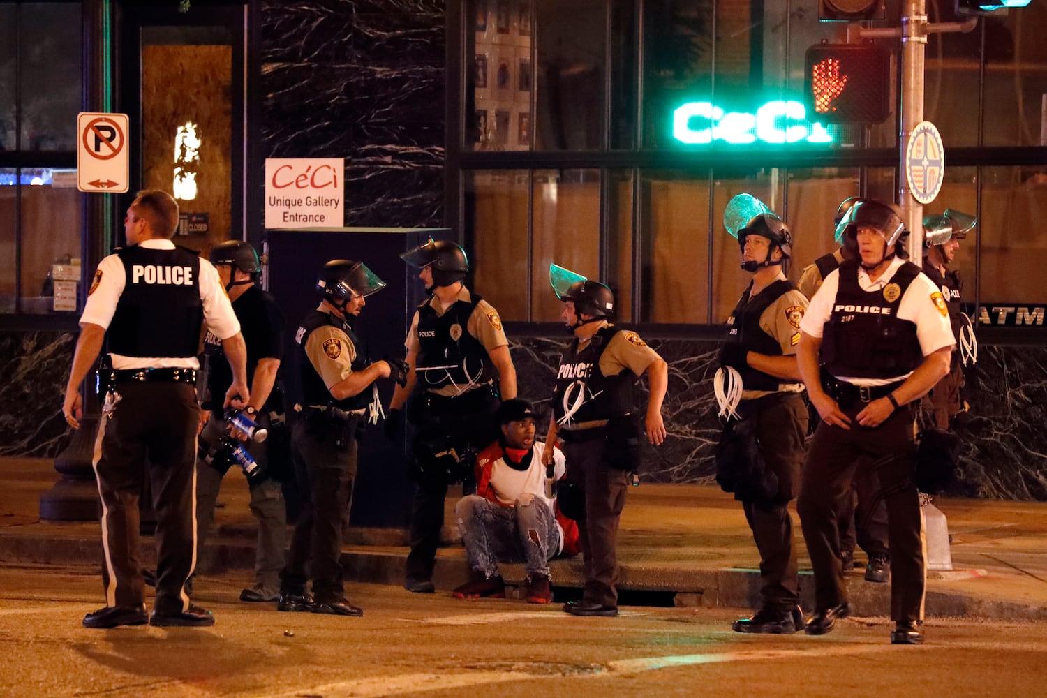 Photos: Dozens arrested as St. Louis readies for more protests