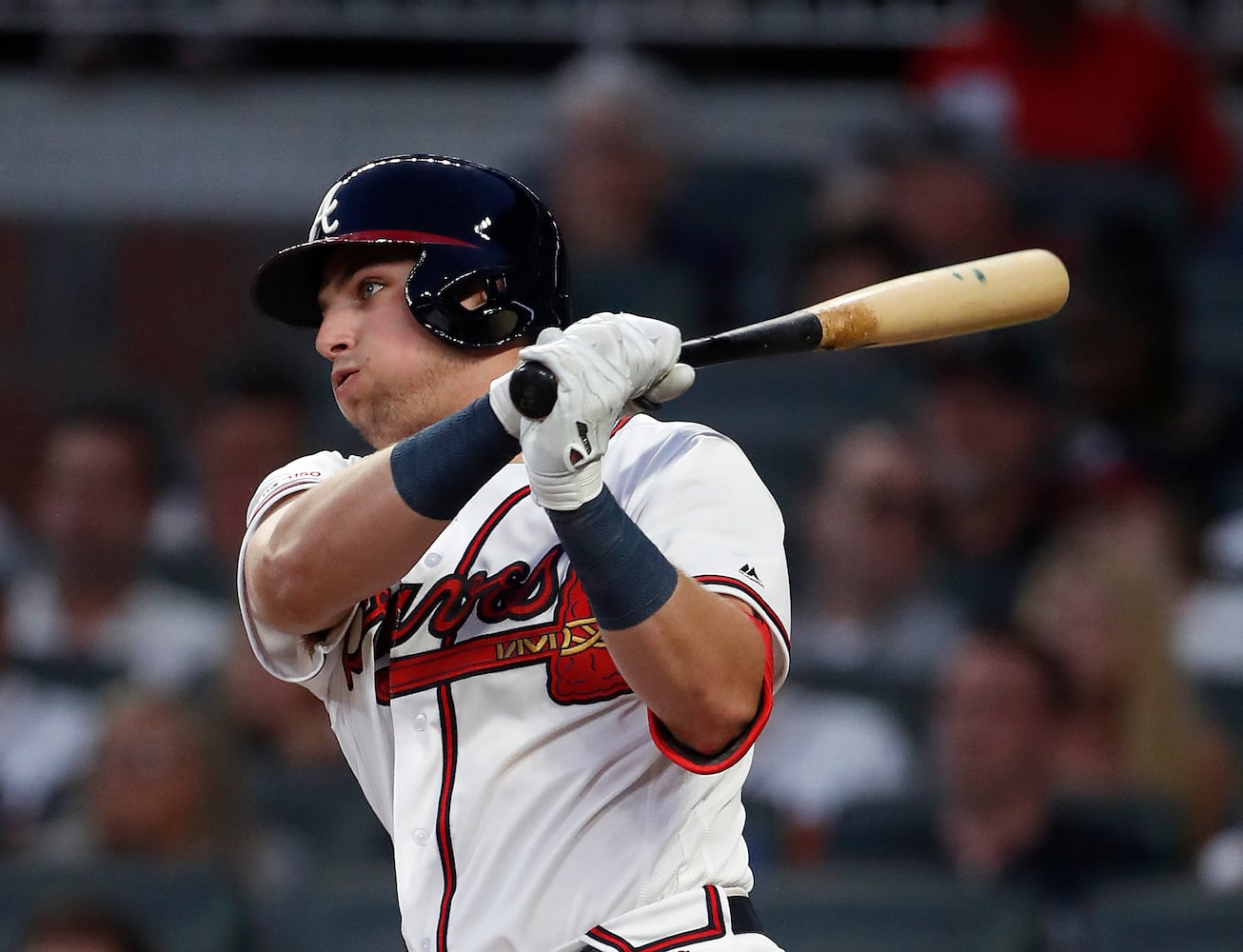 Photos: Austin Riley has two more hits in second Braves game