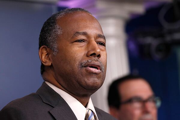 Housing and Urban Development Secretary Ben Carson.