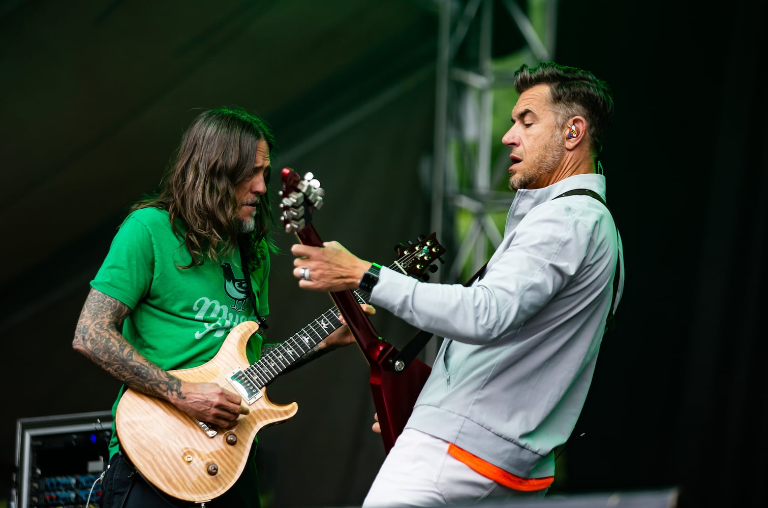 311 performs on the Piedmont stage Future Birds perform on the Piedmont stage Shame performs on the Ponce de Leon stage on the second day of the Shaky Knees Music Festival at Atlanta's Central Park on Saturday, May 6, 2023. (RYAN FLEISHER FOR THE ATLANTA JOURNAL-CONSTITUTION)