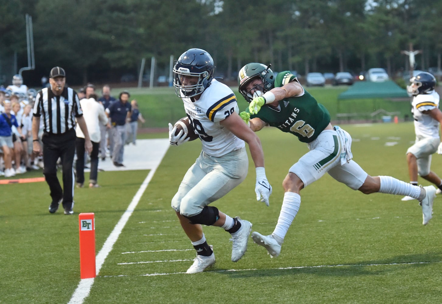 high school football: Marist at Blessed Trinity