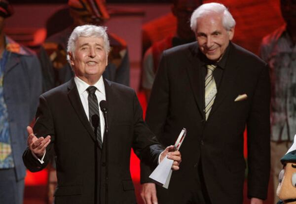 Sid and Marty Krofft accept the Pop Culture Award from TV Land in 2009. The duo also produced such shows as "H.R. Pufnstuf," "Electra Woman and Dyna Girl" and "The Brady Bunch Hour." That was the '70s. Think about it.