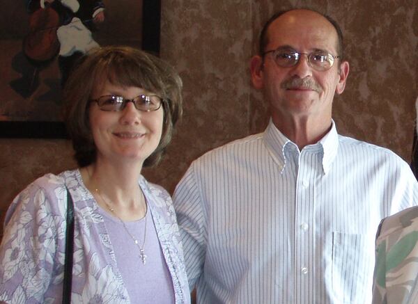 Janet and Hal Cosper are seen in this family photograph. Hal died in July 2015 after working more than 20 years for the City of Marietta. After his death, Janet discovered she would receive none of Hal’s pension because of an unusual provision in the city’s pension plan.