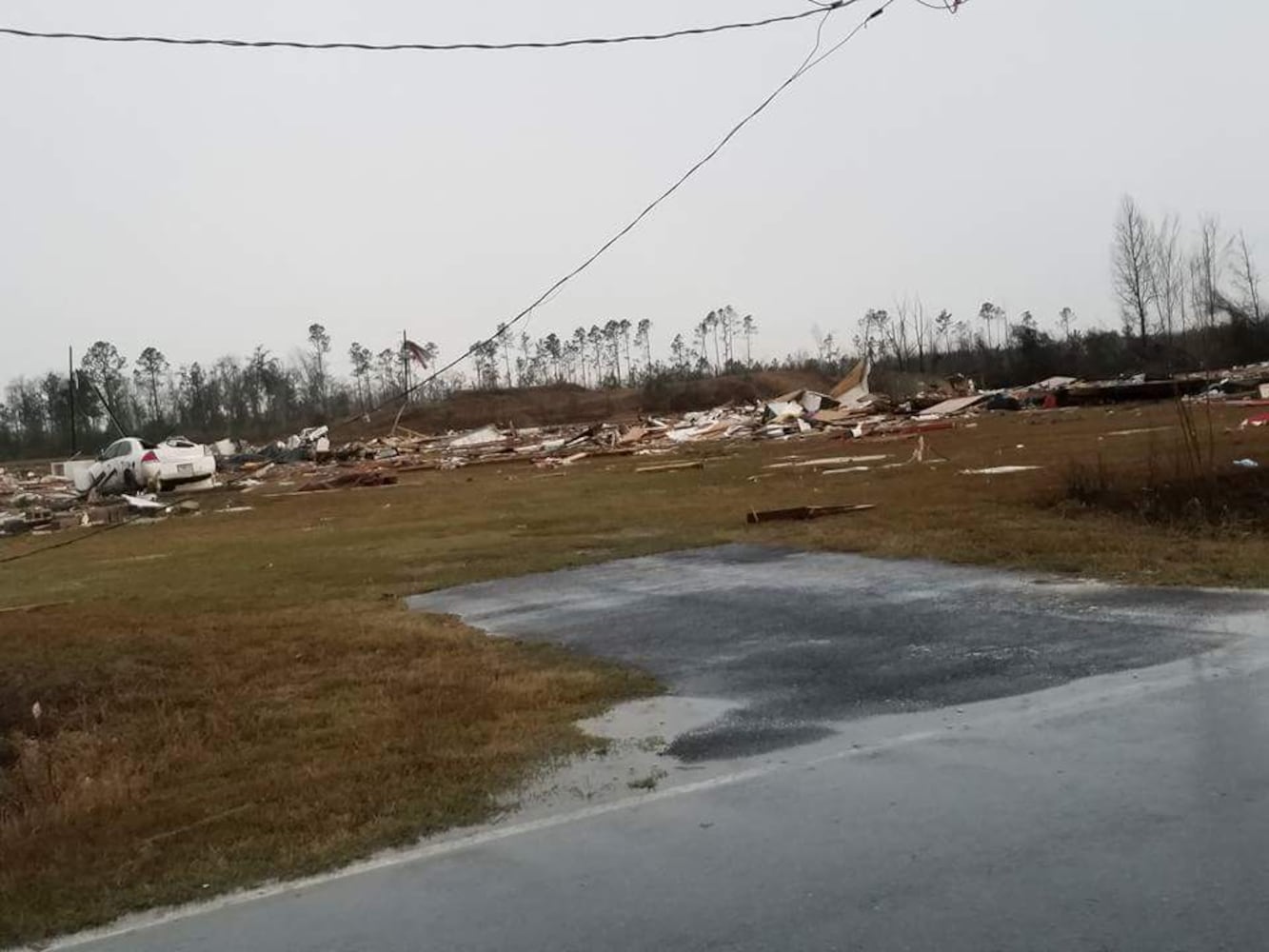 Strong storms moved through Georgia causing deaths and damage