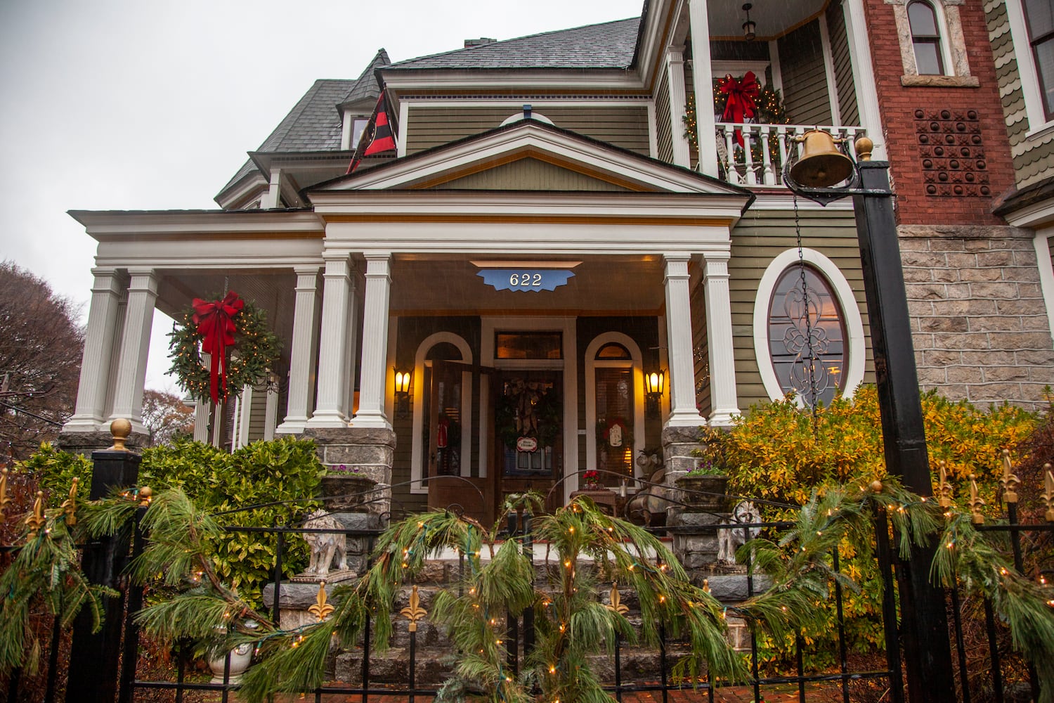 Photos: Victorian-style home displays 19th century character, colorful Christmas decorations