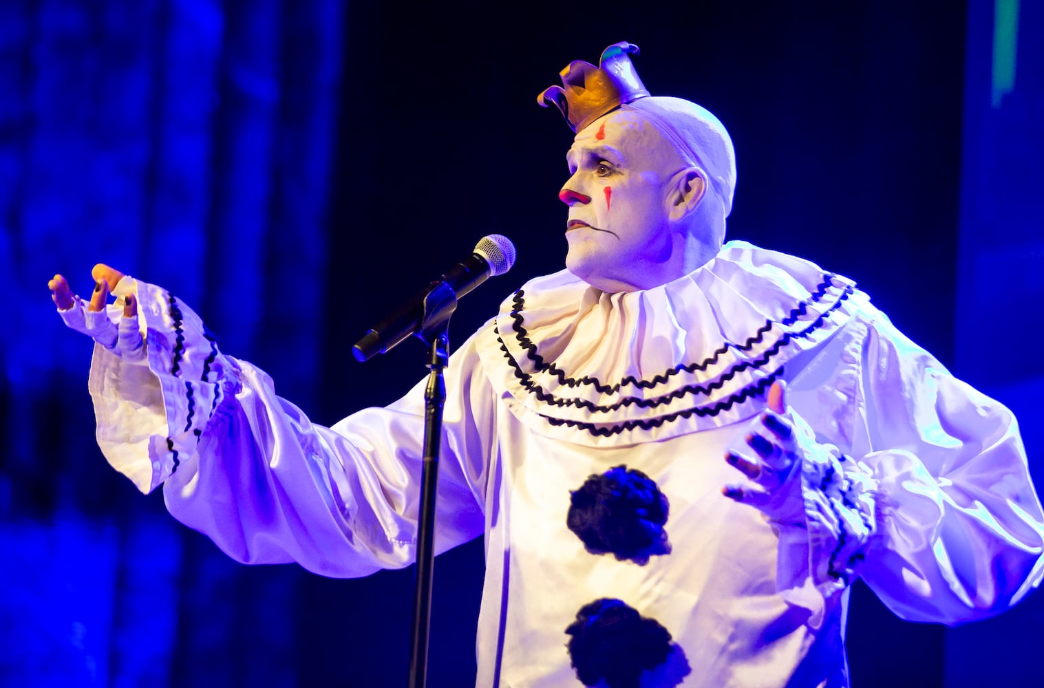 Atlanta, Ga: Puddles Pity Party sang for a packed house at Variety Playhouse, blazing through his renditions of all the classics on Saturday Sept. 7, 2024. (RYAN FLEISHER FOR THE ATLANTA JOURNAL-CONSTITUTION)