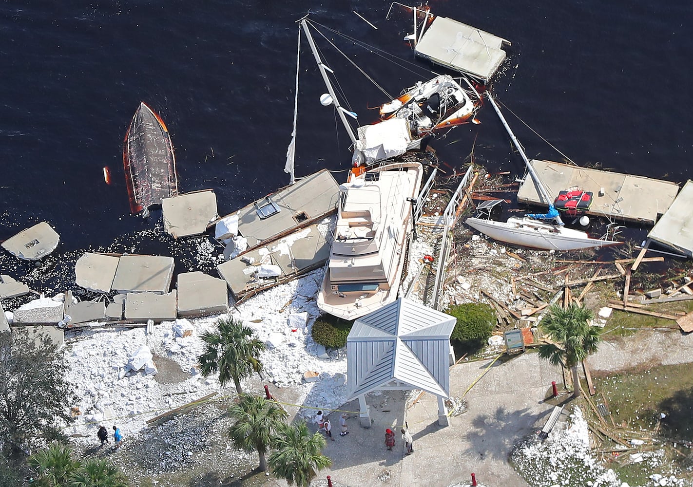 Aerial photos show Irma's impact on coastal Georgia