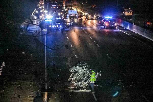 All lanes of I-285 were shut down at Bouldercrest Road while authorities investigated a crash Monday morning.