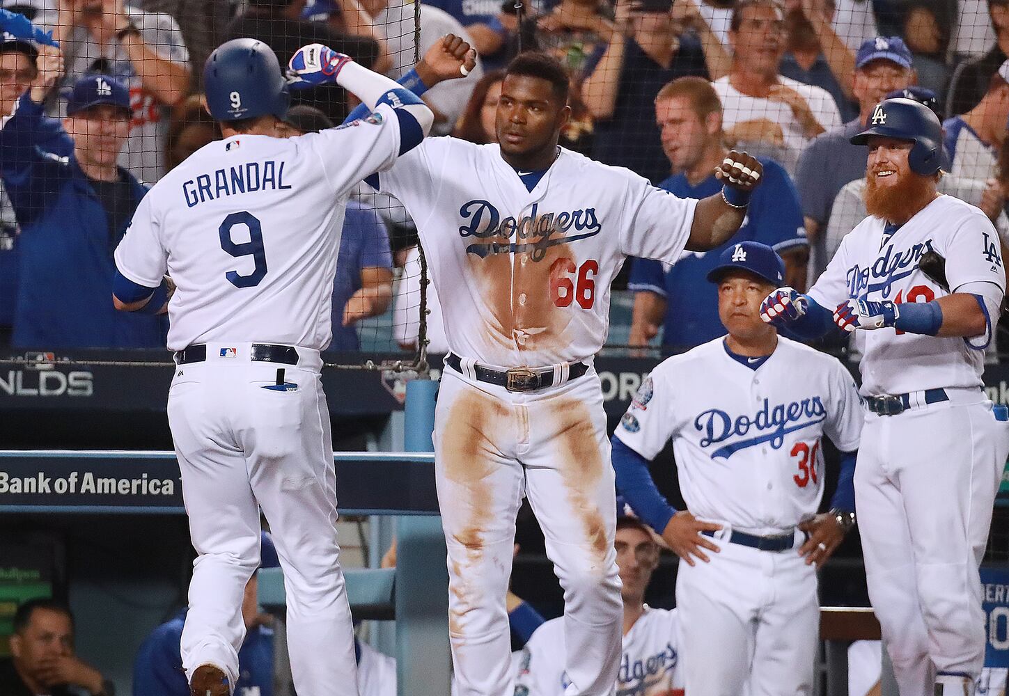 Photos: Braves shut out again, trail Dodgers 2-0 in playoffs