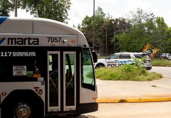 A recent Georgia Department of Transportation investigation found MARTA violated several safety rules, including allowing safety officers to work around the clock without required breaks.  Avondale Transit Station provides train and bus access to patrons Friday, Aug 6, 2021.  (Jenni Girtman for The Atlanta Journal-Constitution)