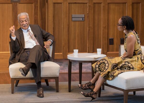 Dr. Marion Hood with Sheryl Heron a professor of emergency medicine at the Emory School of Medicine. 

