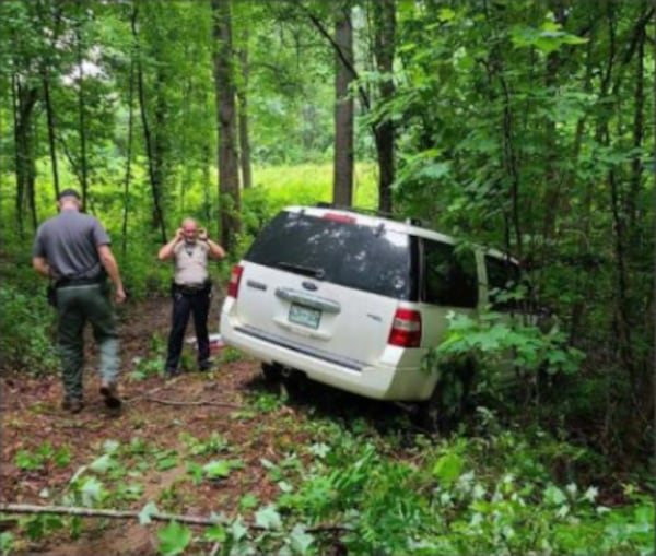 A Tennessee woman has been arrested after allegedly crashing her car, stealing and then crashing an ATV, and abandoning her grandchildren. (Image: Haralson County Sheriff's Office)