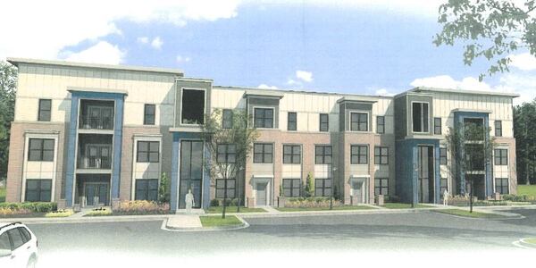 A rendering of the 292-unit apartment project in the Gwinnett Place area was approved Tuesday night by the Gwinnett Board of Commissioners. (Credit: Planning commission documents)