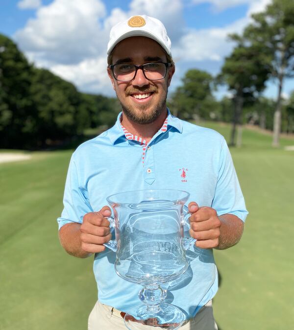 Georgia State graduate Josh Edgar shot a course-record 60 in the final round to win the 2021 Georgia PGA's Championship at Berkeley Hill.