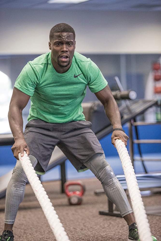 Kevin Hart trains like a beast