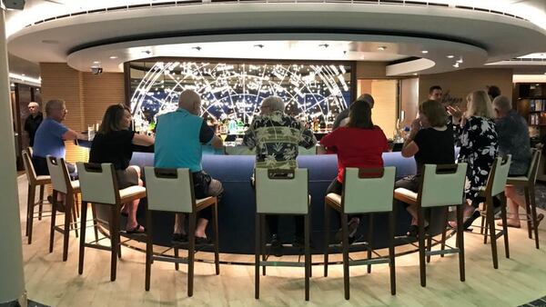 The bar in the Explorer Lounge on Viking Sun. (Marjie Lambert/Miami Herald/TNS)