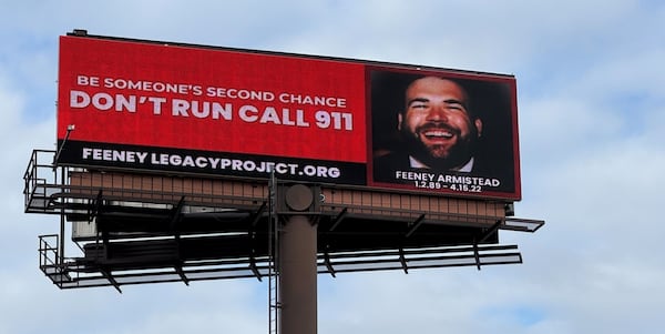 Lamar Advertising of Atlanta donated space on five metro digital billboards to the Feeney Legacy Project  late last year so that the nonprofit could convey its lifesaving messages.