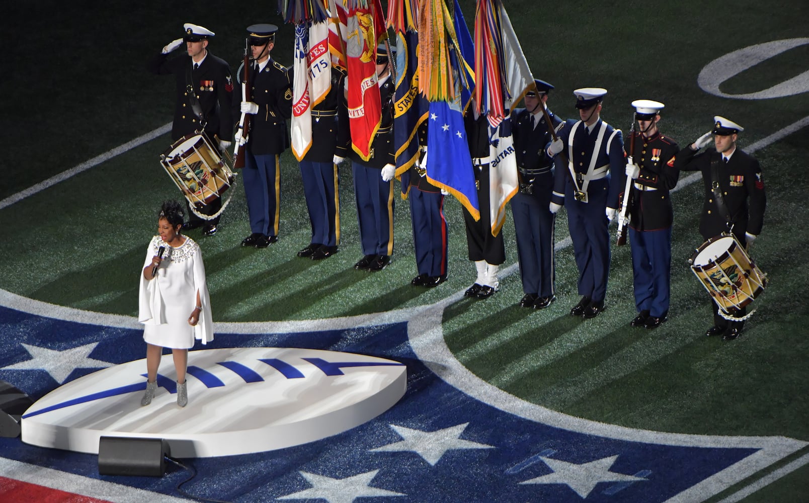 Super Bowl 53: Gladys Knight sings the national anthem