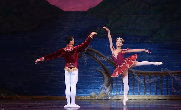 Miguel Angel Montoya and Erica Alvarado perform in the Atlanta Ballet production of “The Nutcracker.” This version of the ballet, choreographed by former artistic director John McFall, has been presented for 23 seasons. A new version will take the stage next year. CONTRIBUTED BY BRIAN WALLENBERG