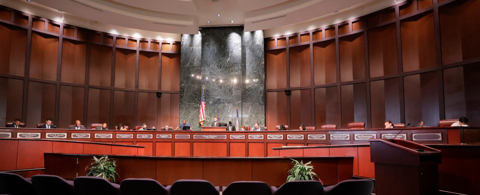 The Atlanta City Council meeting on Monday, March 21, 2022. On April 14, 2023 the council is returning from a short recess. (Bob Andres / robert.andres@ajc.com)