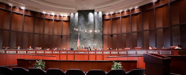 The Atlanta City Council held their first in person meeting since they were suspended at start of the pandemic In Atlanta on Monday, March 21, 2022.   (Bob Andres / robert.andres@ajc.com)