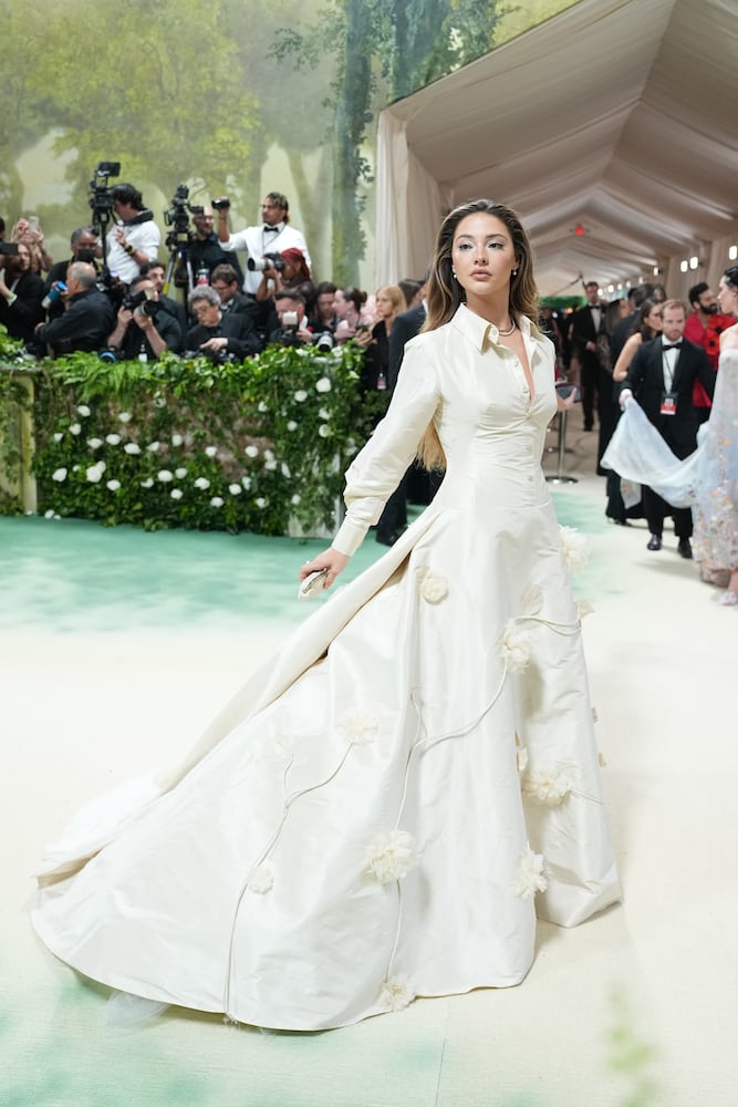 Madelyn Cline at the Metropolitan Museum of Art's Costume Institute benefit gala in New York, May 6, 2024. (Amir Hamja/The New York Times)