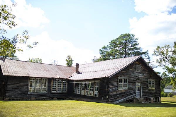 The Springfield Log Cabin School in Union Point in Taliaferro County was built for African American students who families cut trees on their properties to provide the building materials. CONTRIBUTED: HALSTON PITMAN/NICK WOOLEVER