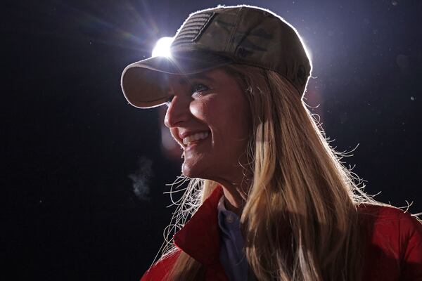 Sen. Kelly Loeffler (R-GA) attends a Republican National Committee Victory Rally at Dalton Regional Airport in Dalton, Ga., on January 4, 2021. (Alex Wong/Getty Images/TNS)