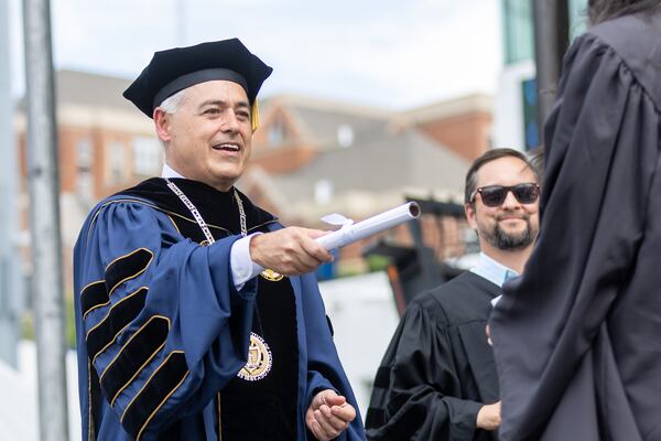 Georgia Tech President Angel Cabrera saw his annual earnings increase from $955,000 to $1.255 million over the past year. (Steve Schaefer/steve.schaefer@ajc.com)